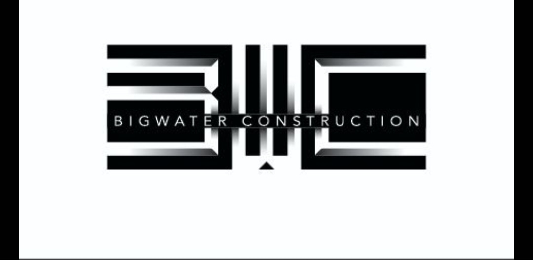 Bigwater construction and architectural metals logo