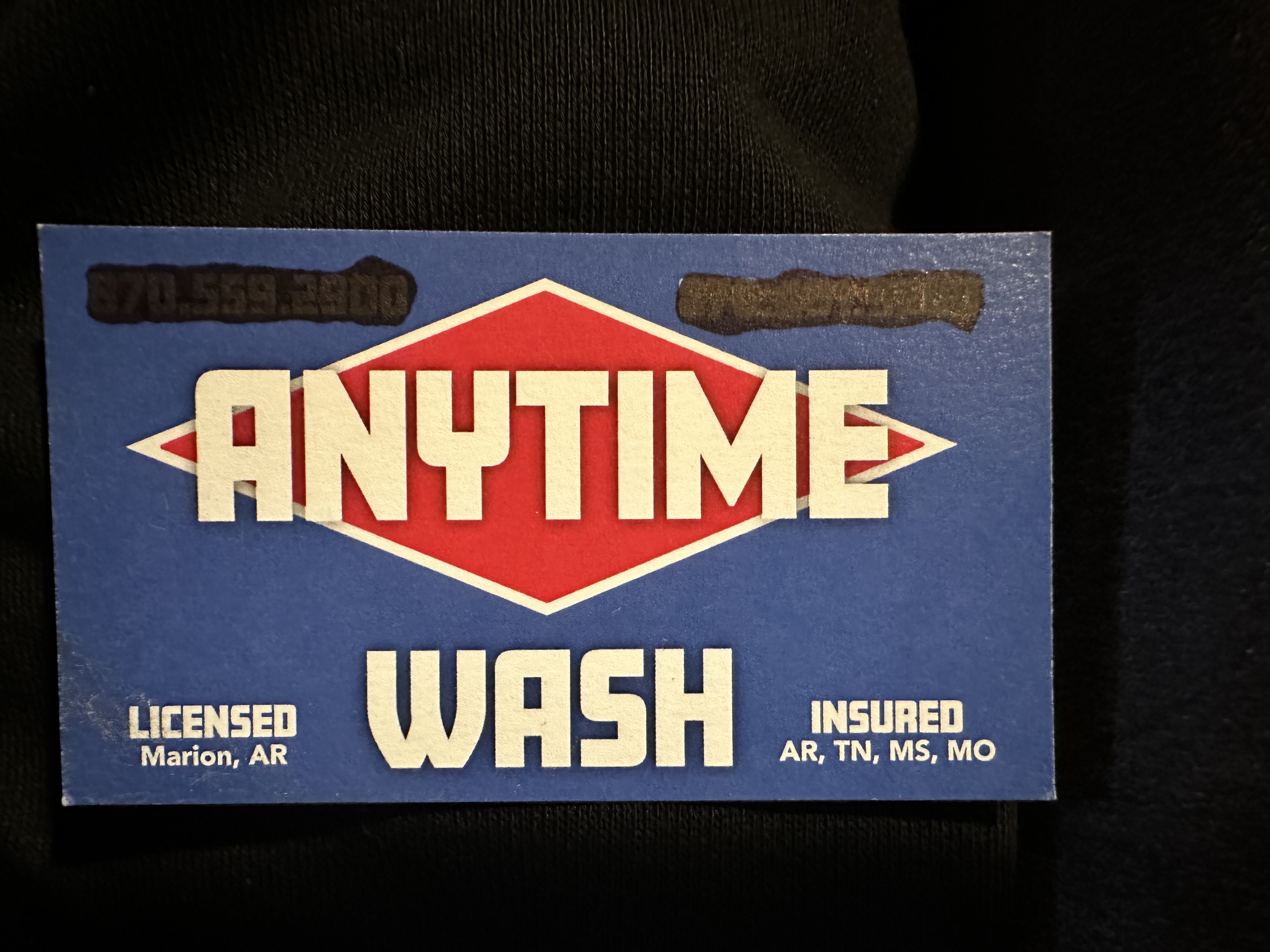 Anytime wash logo