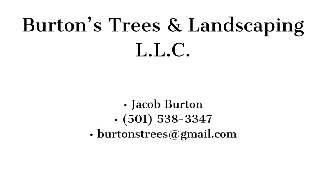 Burton's Trees and Landscaping LLC logo
