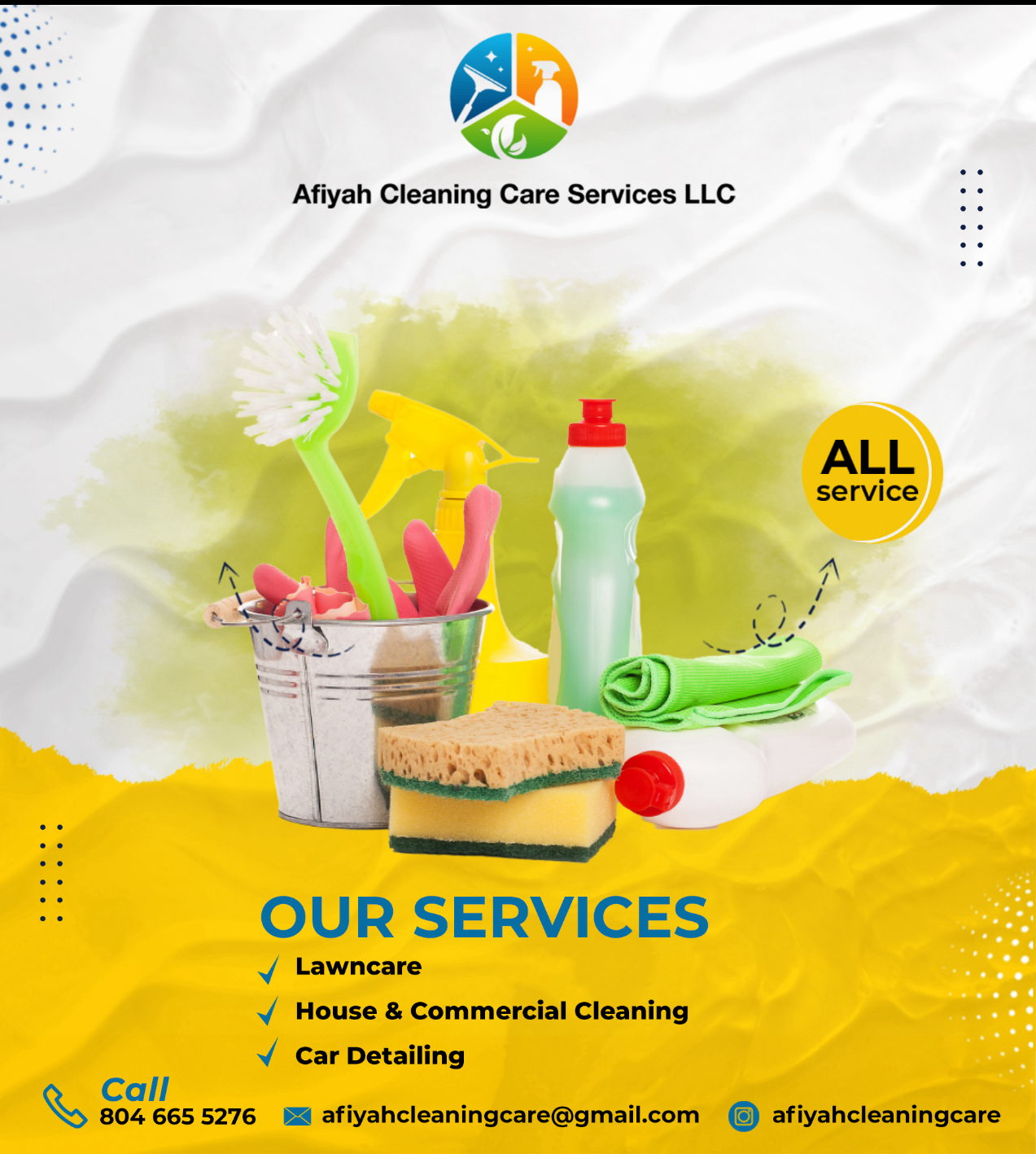 Logo for AFIYAH CLEANING CARE SERVICES