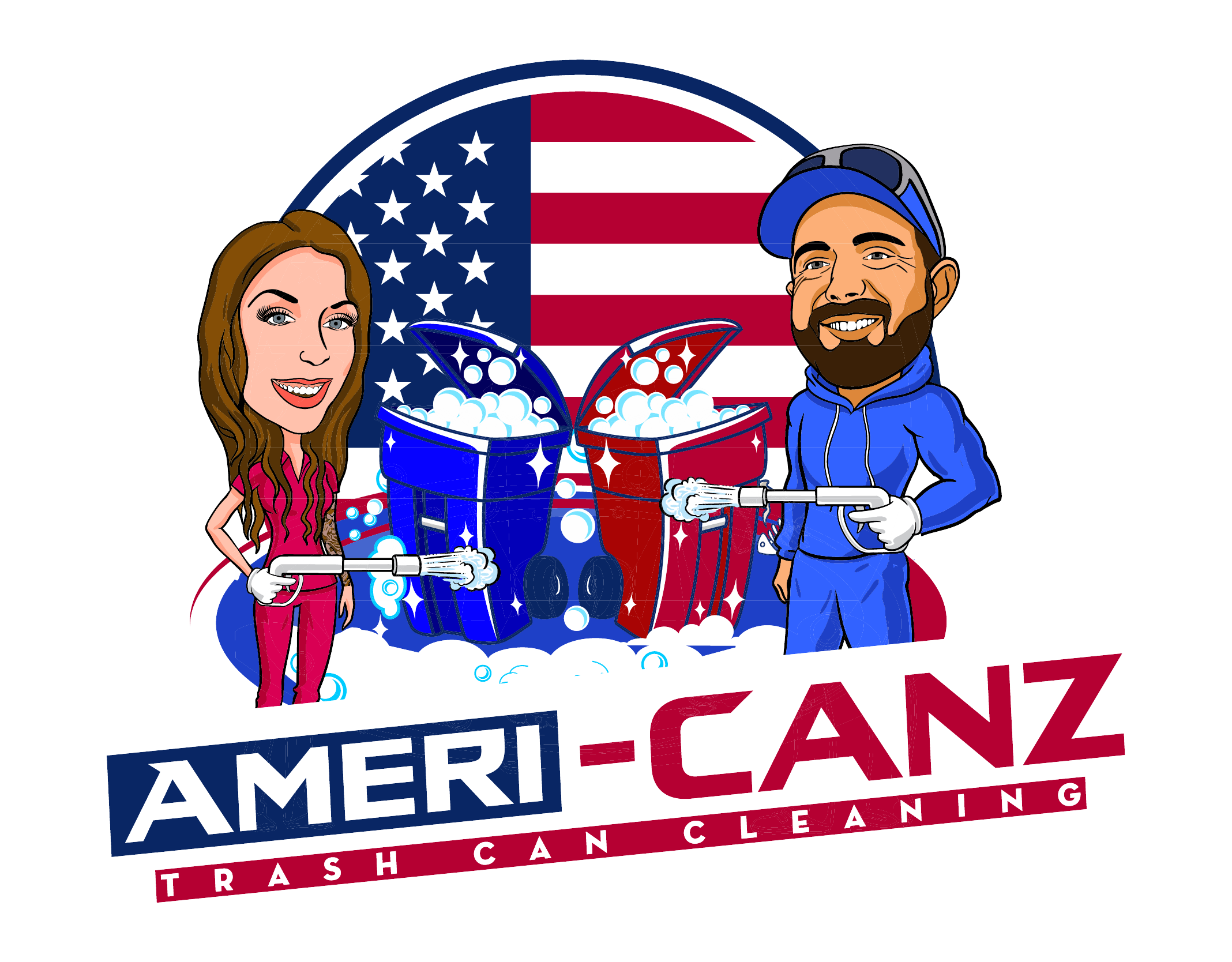 Ameri-Canz Trash Can Cleaning logo