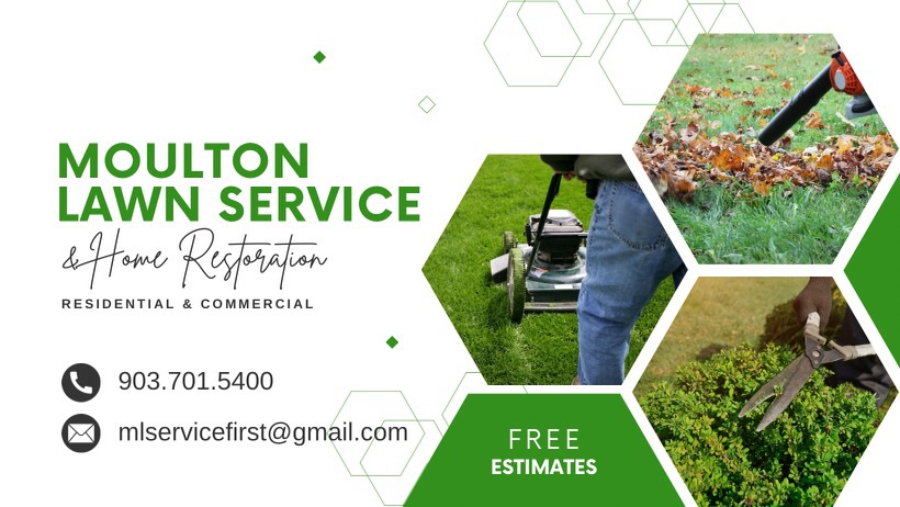 Moulton lawn Service and Home Restoration logo