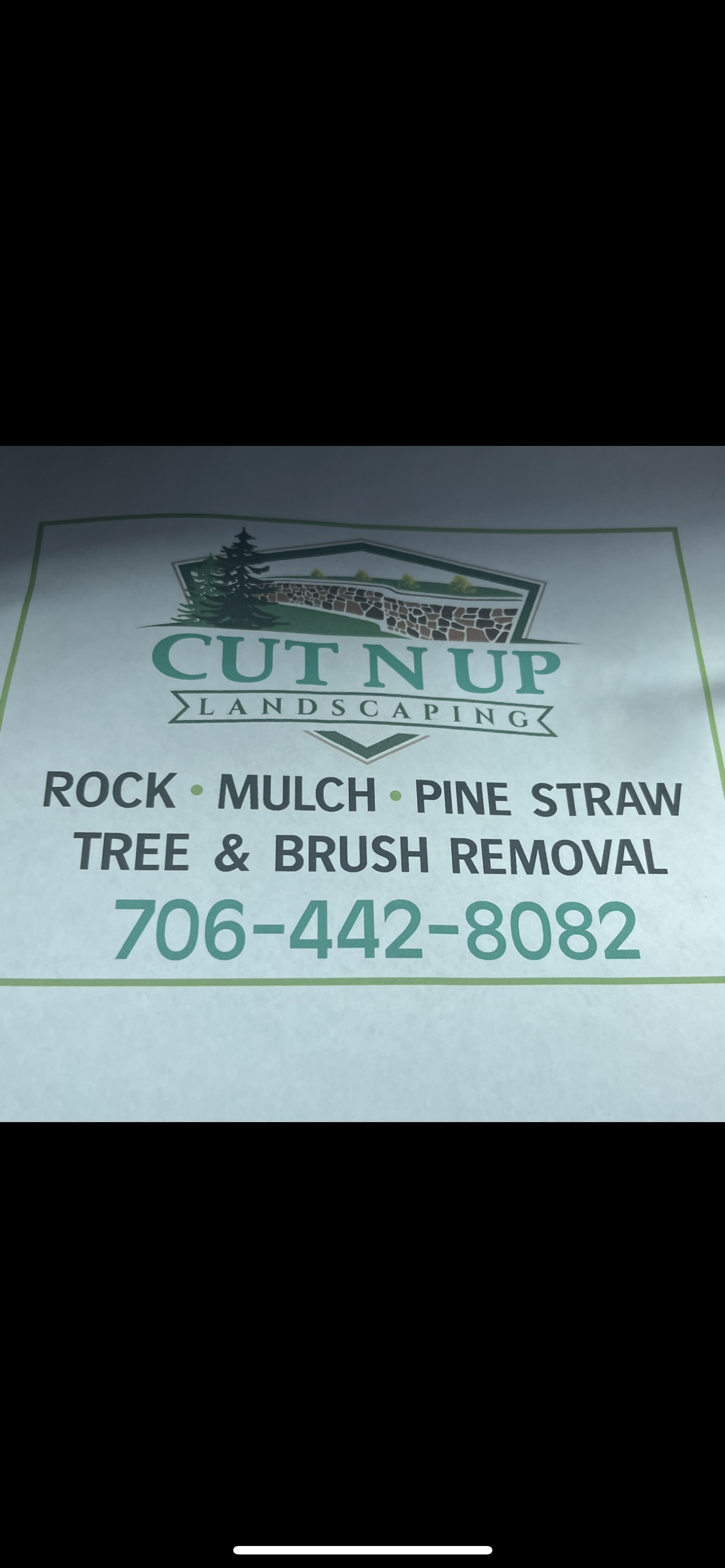 Cut N Up Landscaping logo