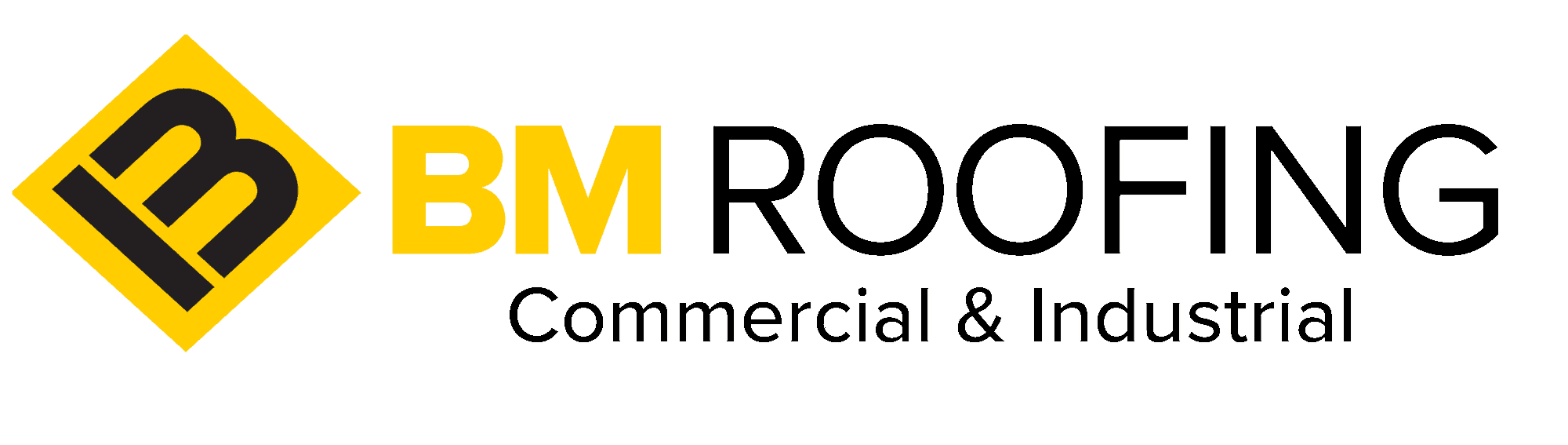 B & M ROOFING logo