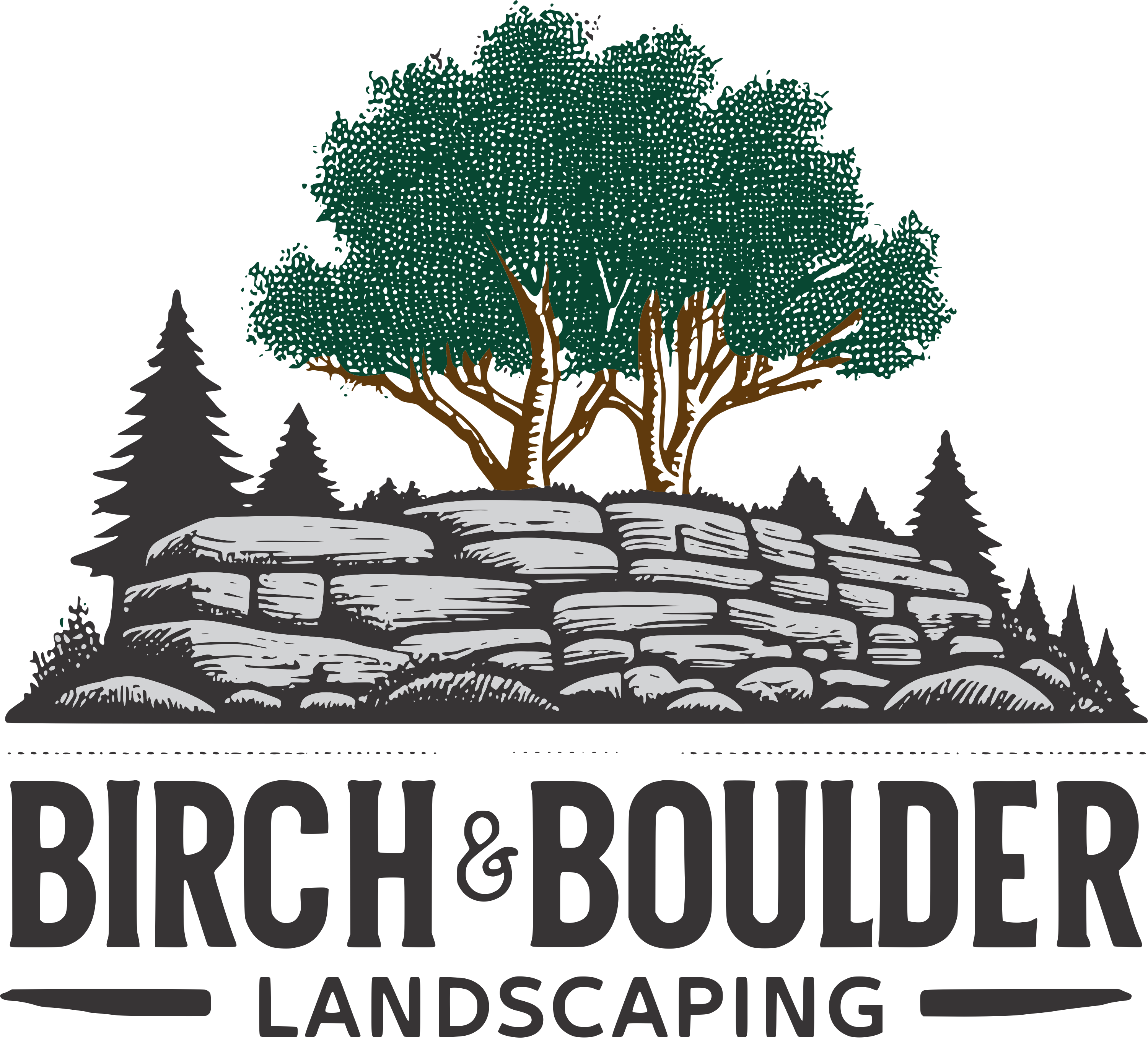 Birch and Boulder Landscaping logo