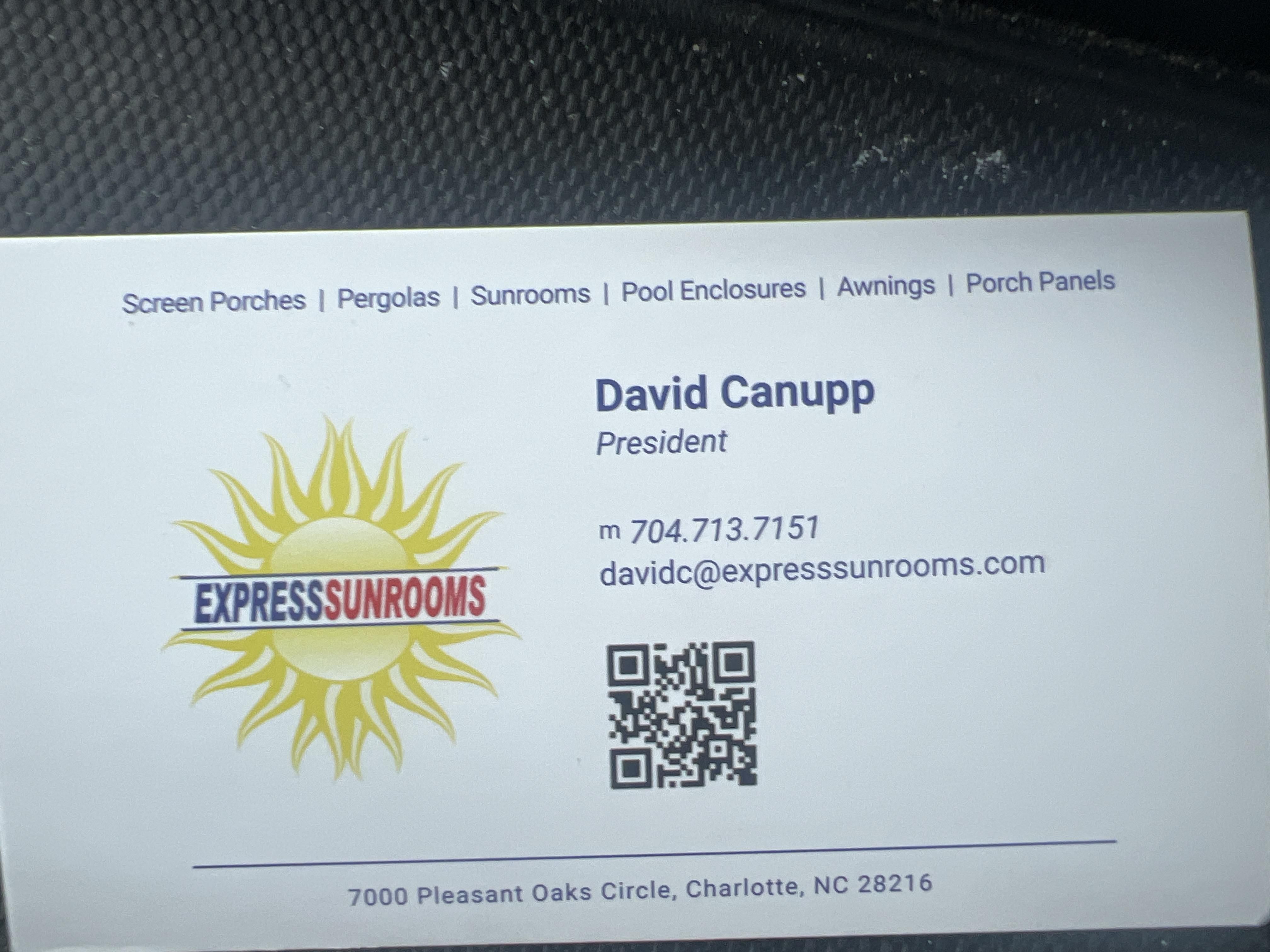 Express Sunrooms of Charlotte logo
