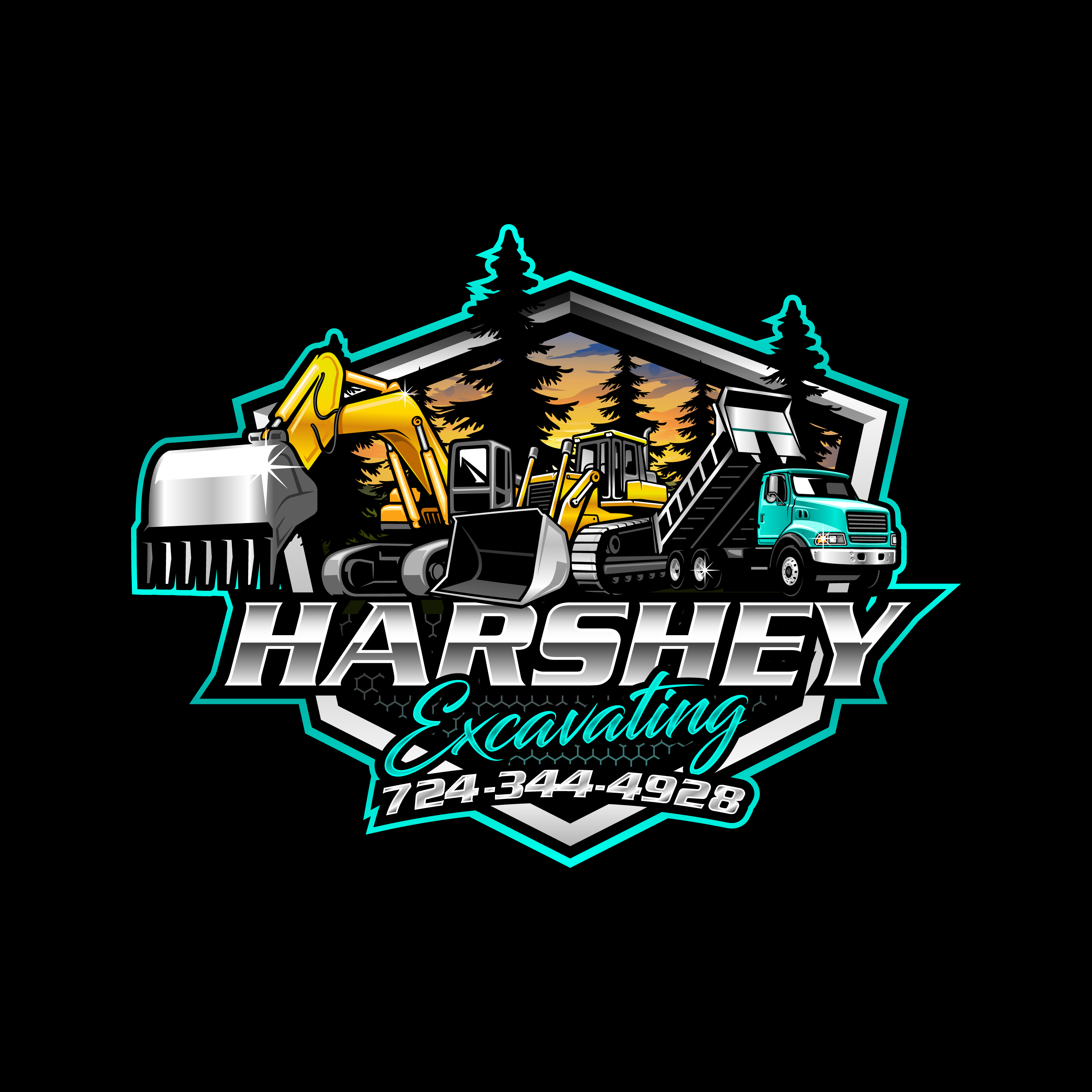 Harshey Excavating logo