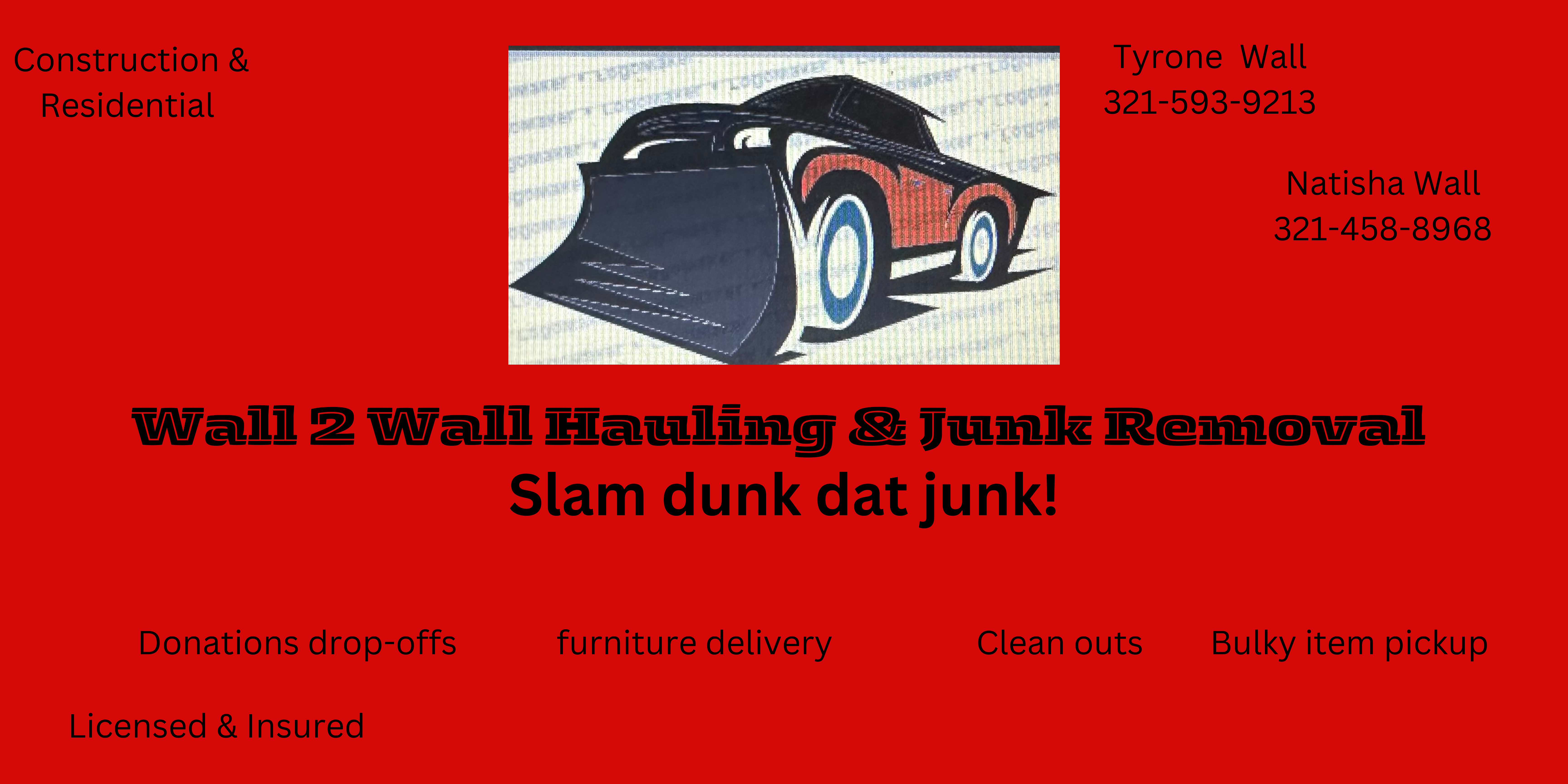 Wall 2 Wall Hauling & Junk removal logo