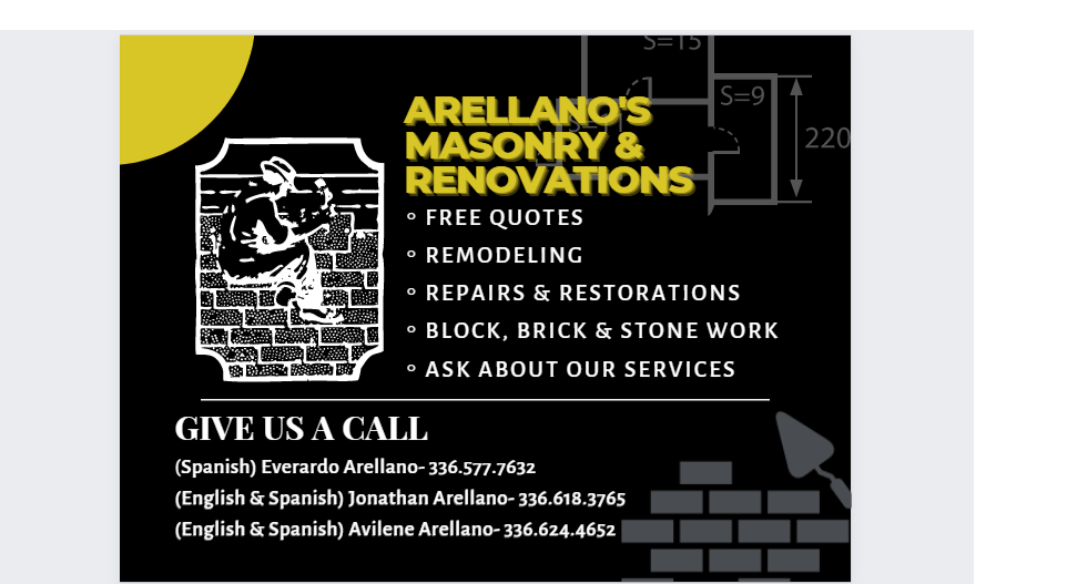 Arellano's Masonry logo