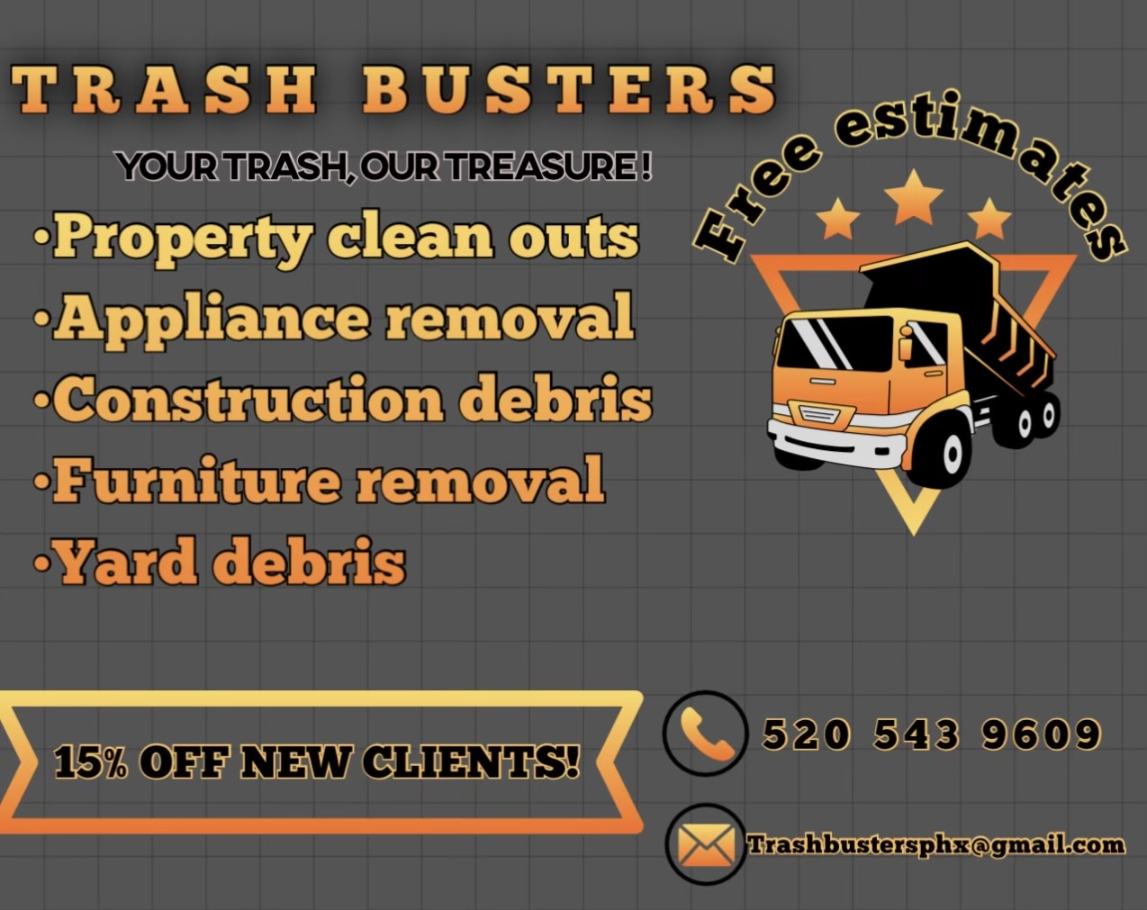 Trash busters logo