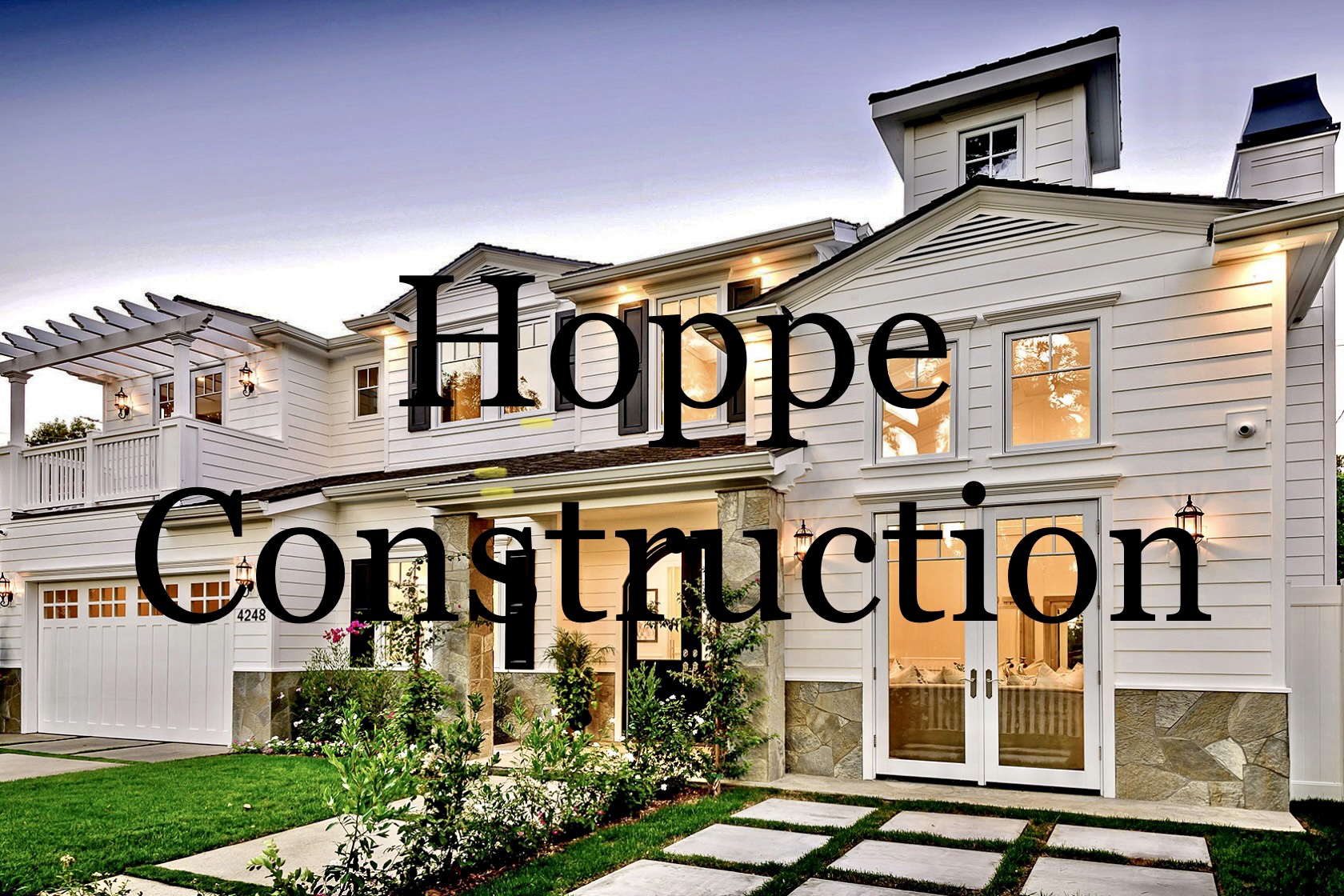 Hoppe built construction logo
