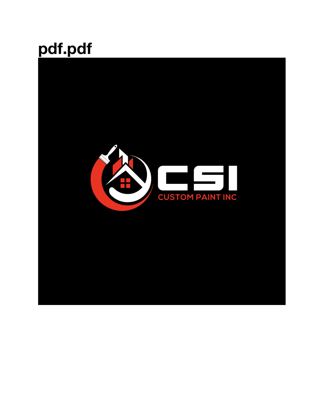 CSI Custom Paint logo