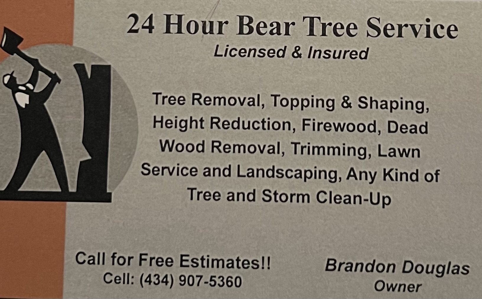 24 Hr Bear Tree Service logo