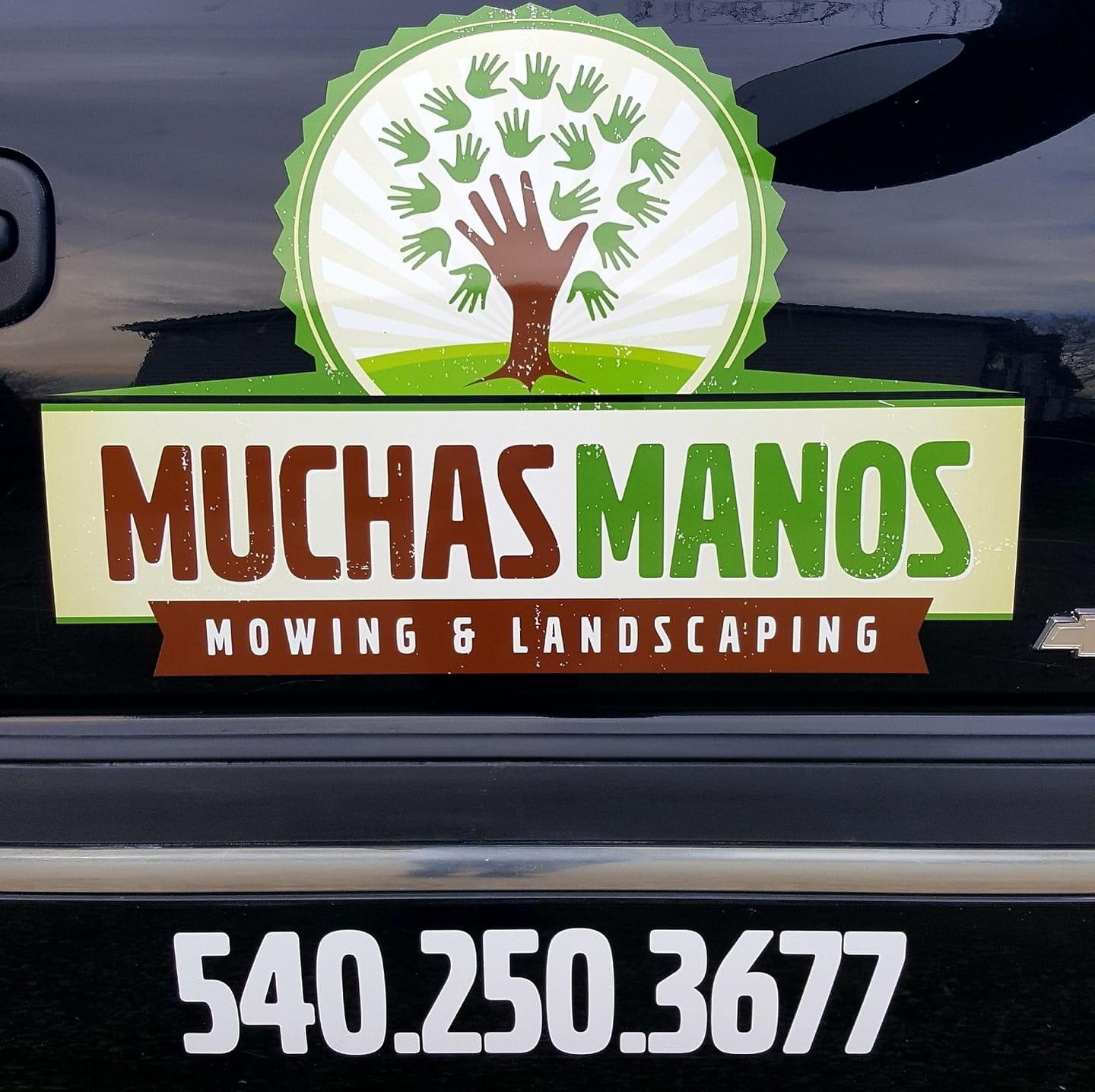 Muchas Manos Mowing and Landscaping logo