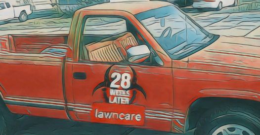 28 weeks later lawncare logo
