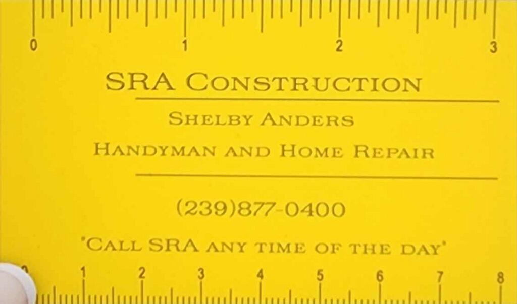 SRA Construction and Repairs, LLC, logo