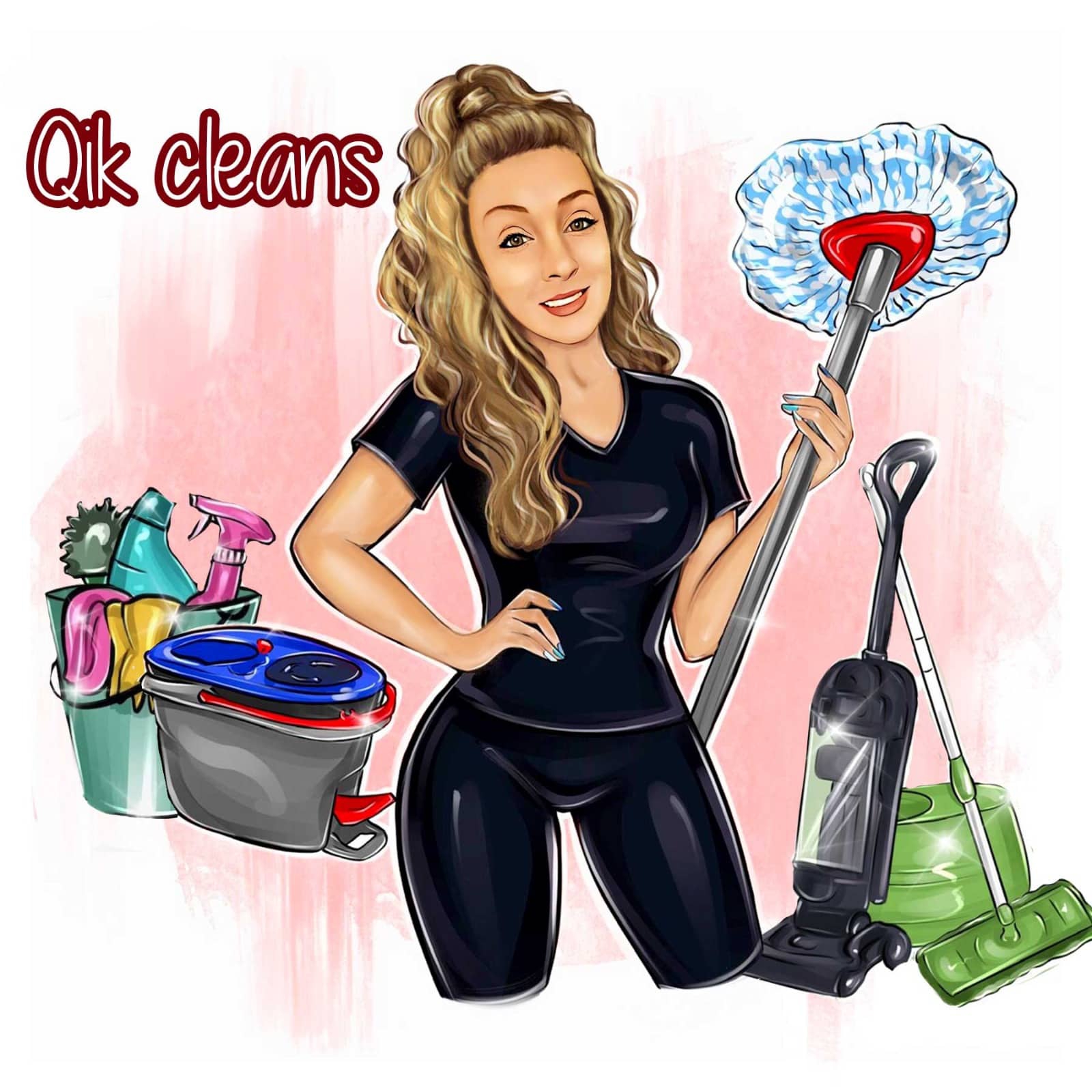 Qik Cleans logo