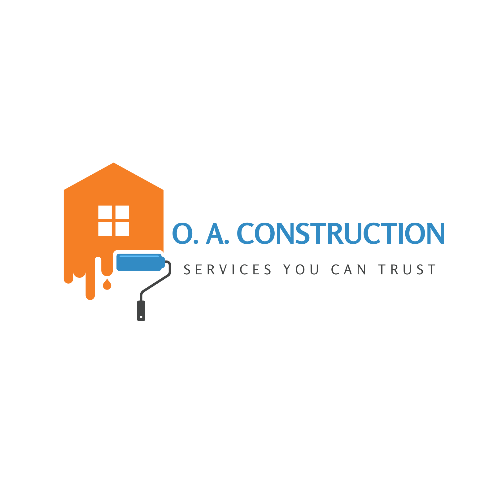 O. A. Construction logo