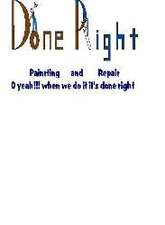 Done Right Painting & Repair logo