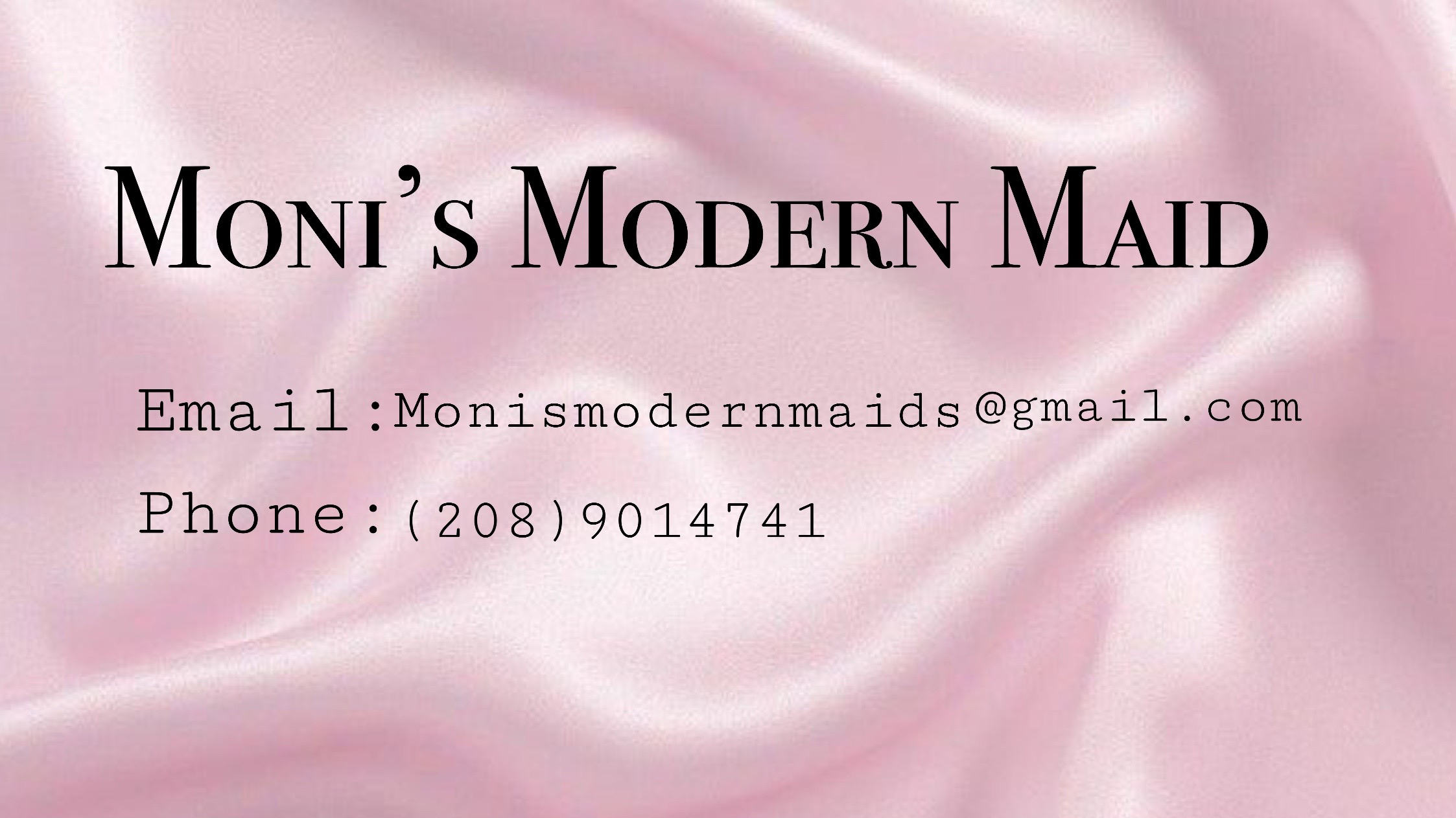 Monis Modern Maids logo