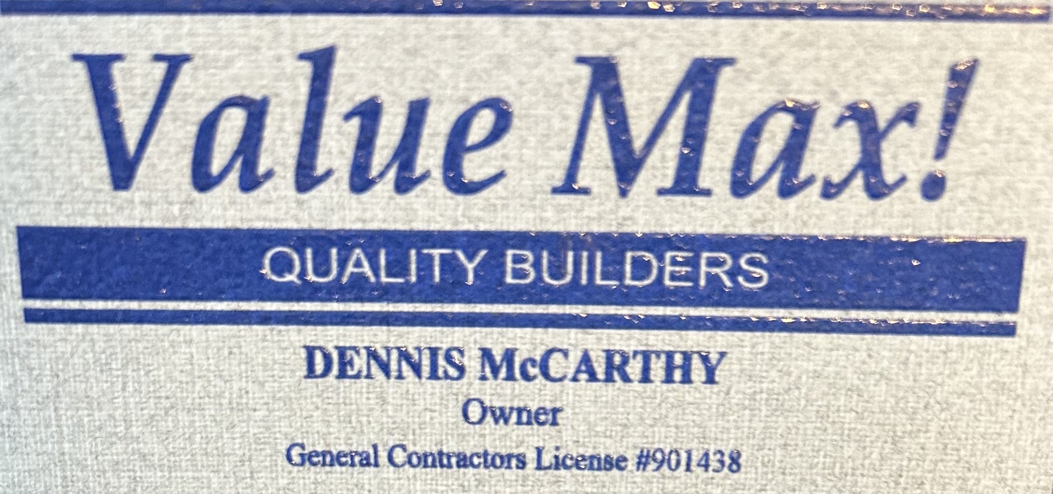 Value Max Quality Builders Inc logo