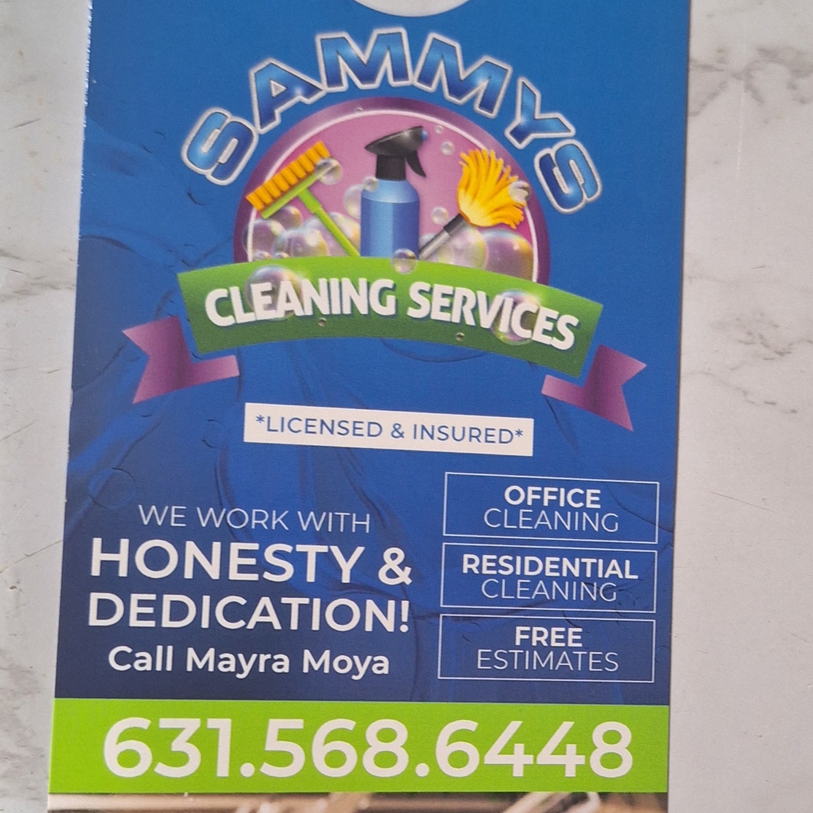Sammy's Cleaning Service logo