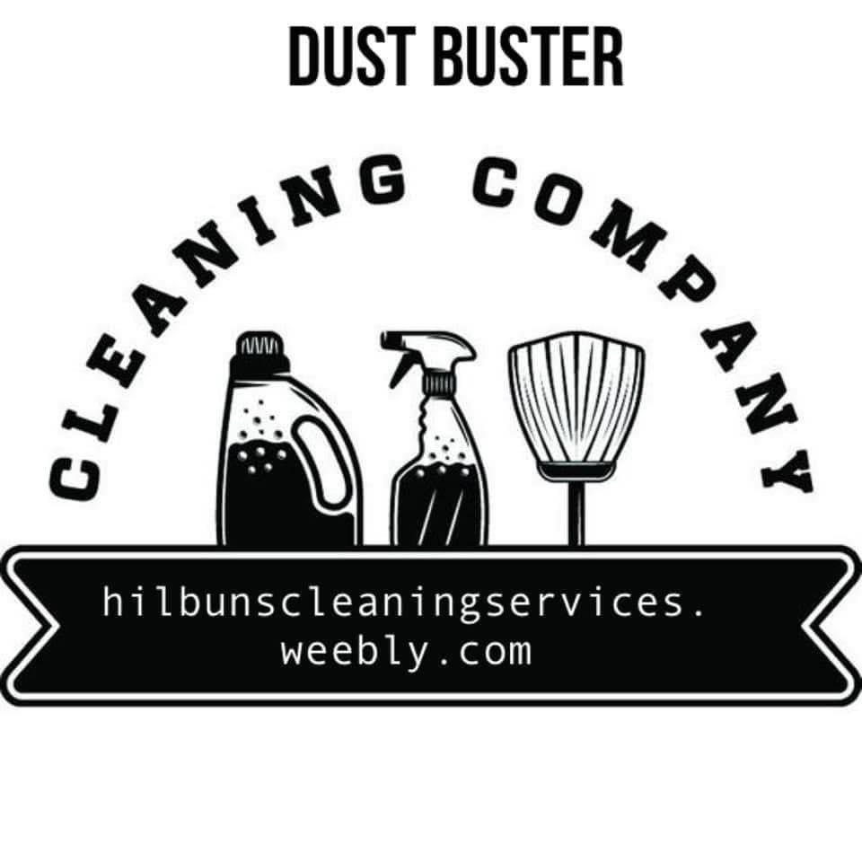 Dust buster cleaning logo