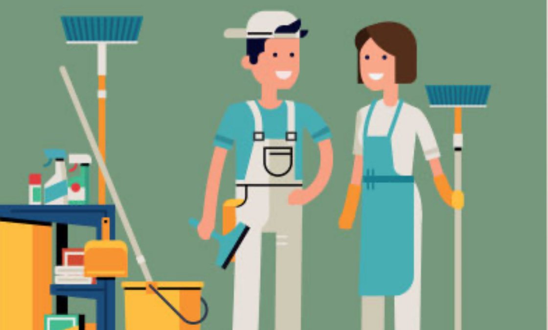 MJP CLEANING logo