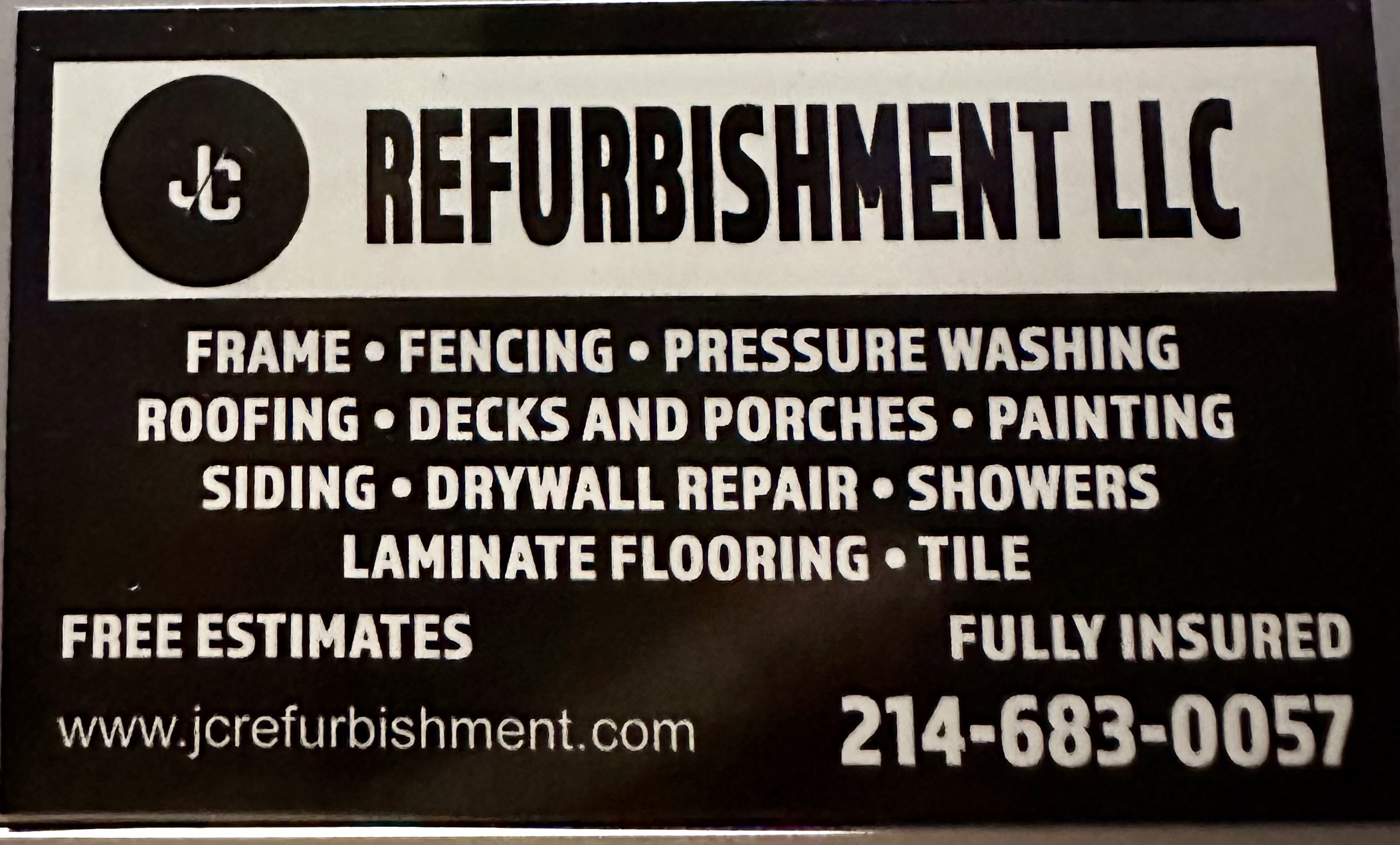 Jc refurbishment LLC logo