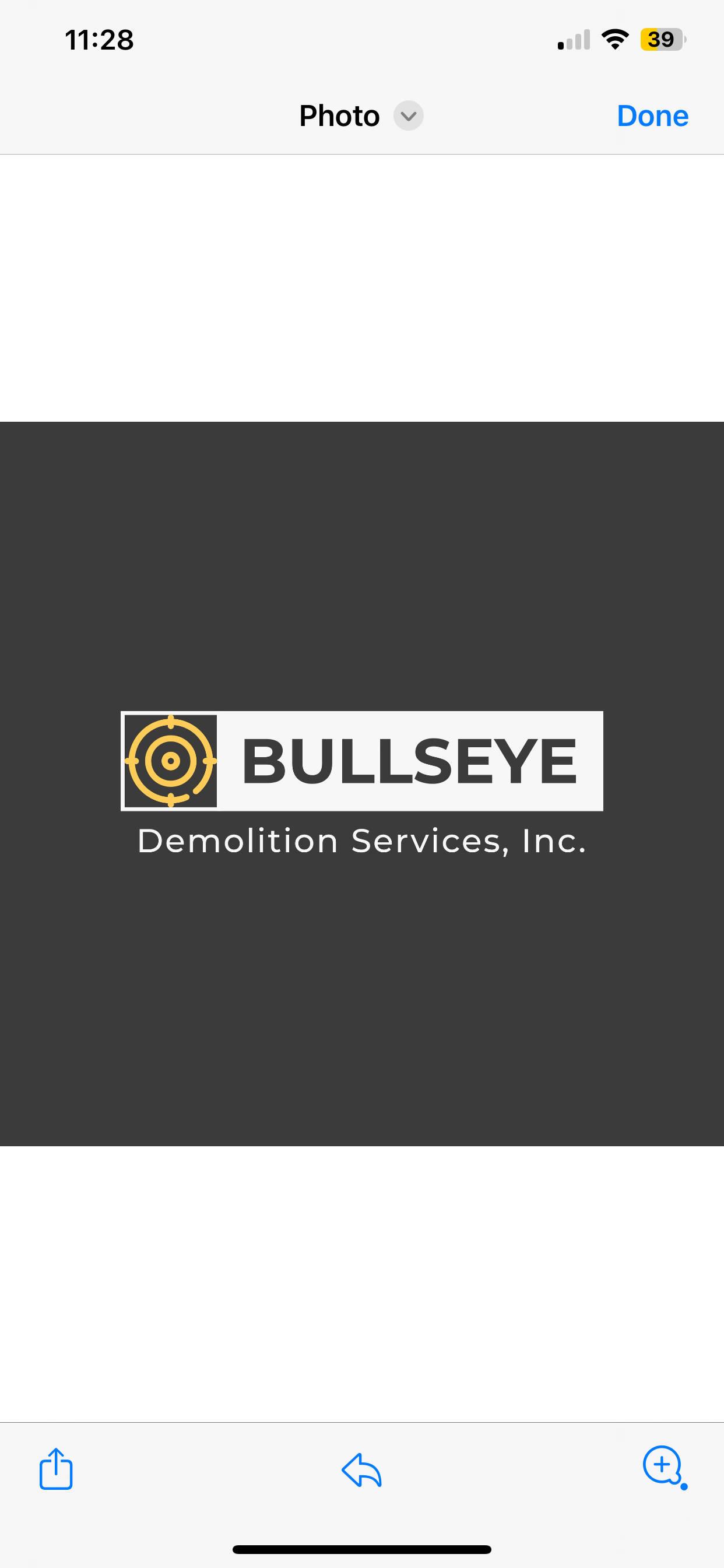 Bullseye concrete services, inc. logo