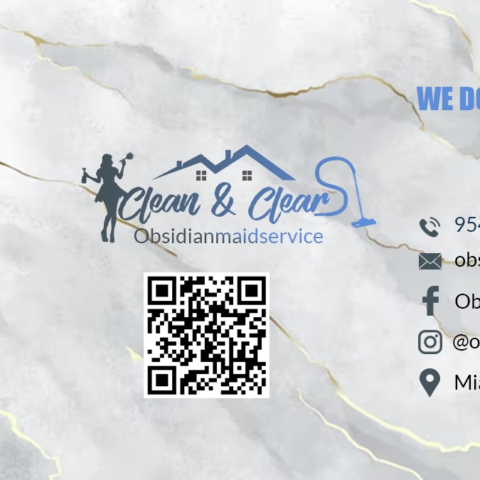 Obsidian Maid service logo