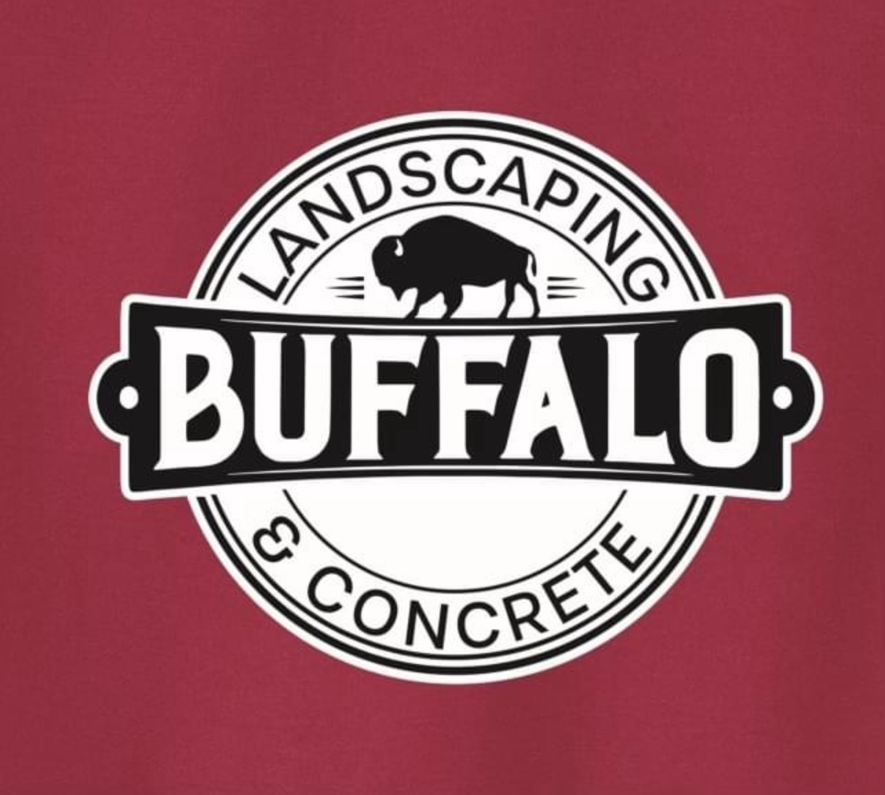Buffalo landscaping and concrete logo