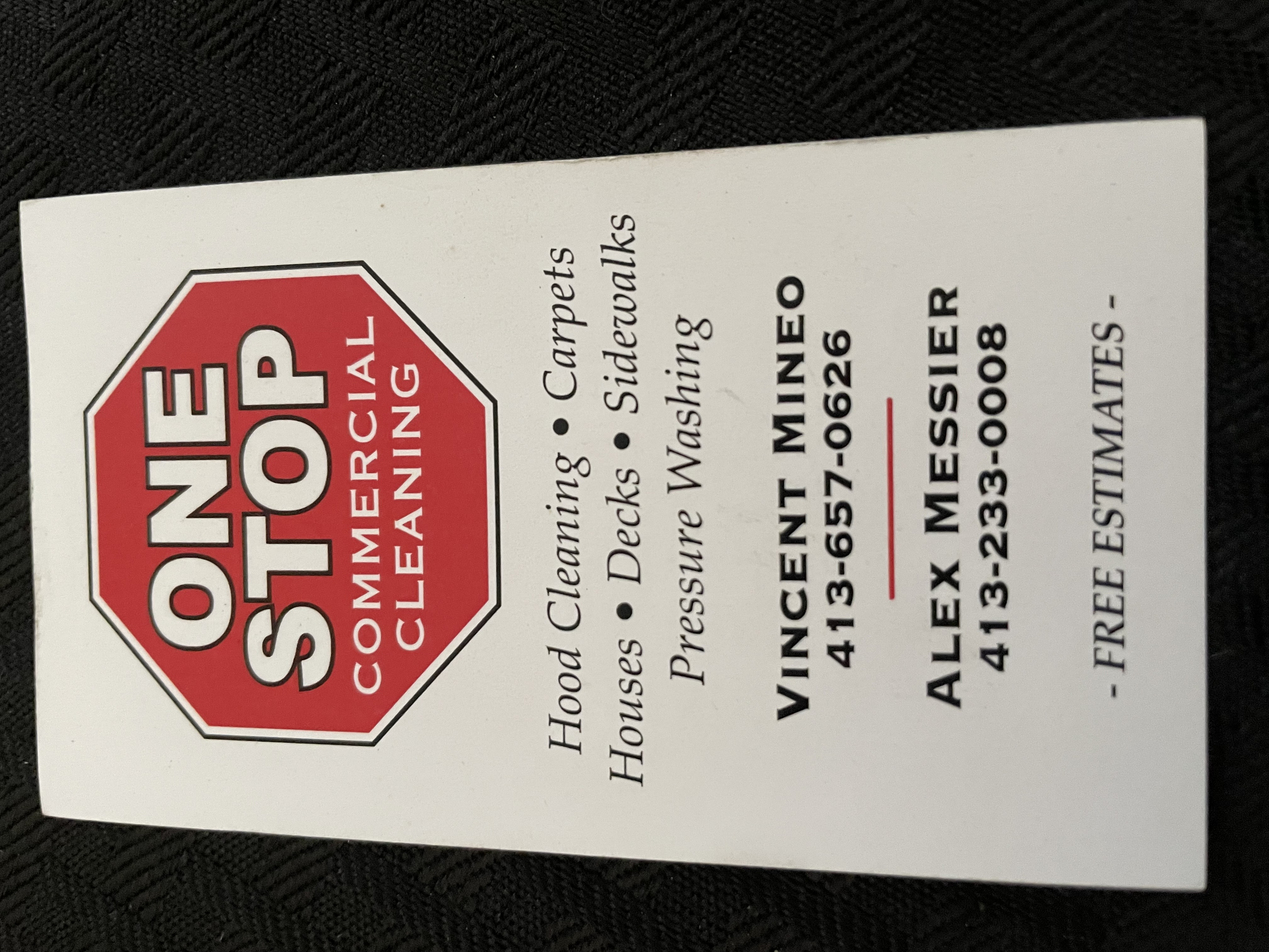 One Stop Commercial Cleaning logo