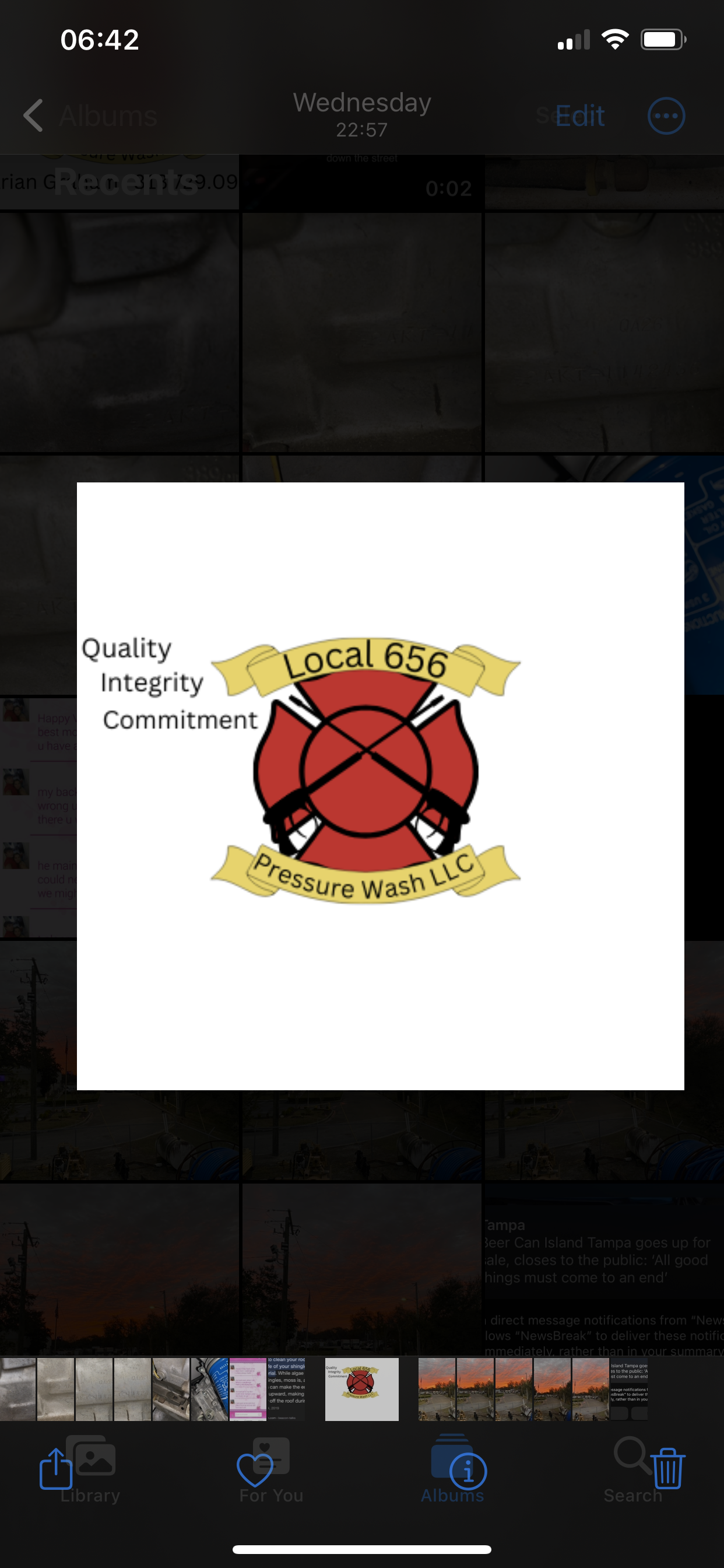 local 656 pressure wash llc logo