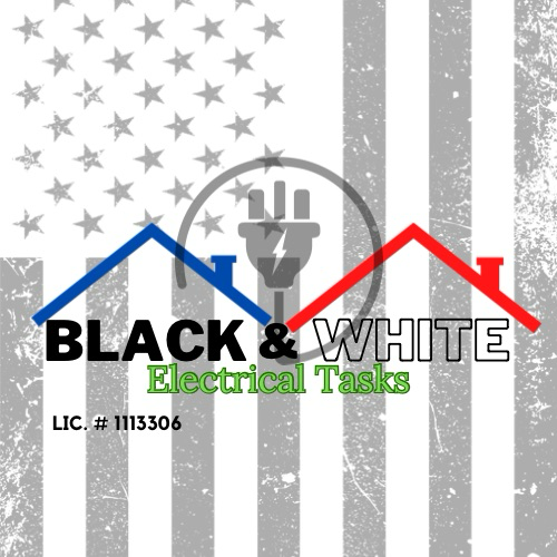 Black & White Electrical Tasks logo