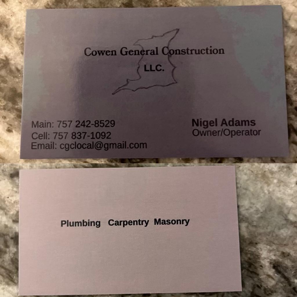 Avatar for Cowen General Construction Llc