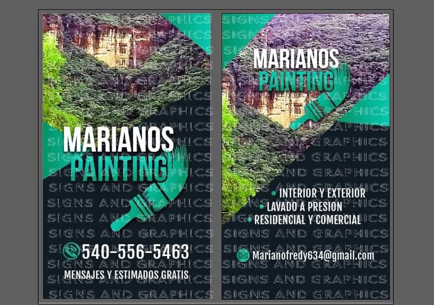 Marianos painting logo