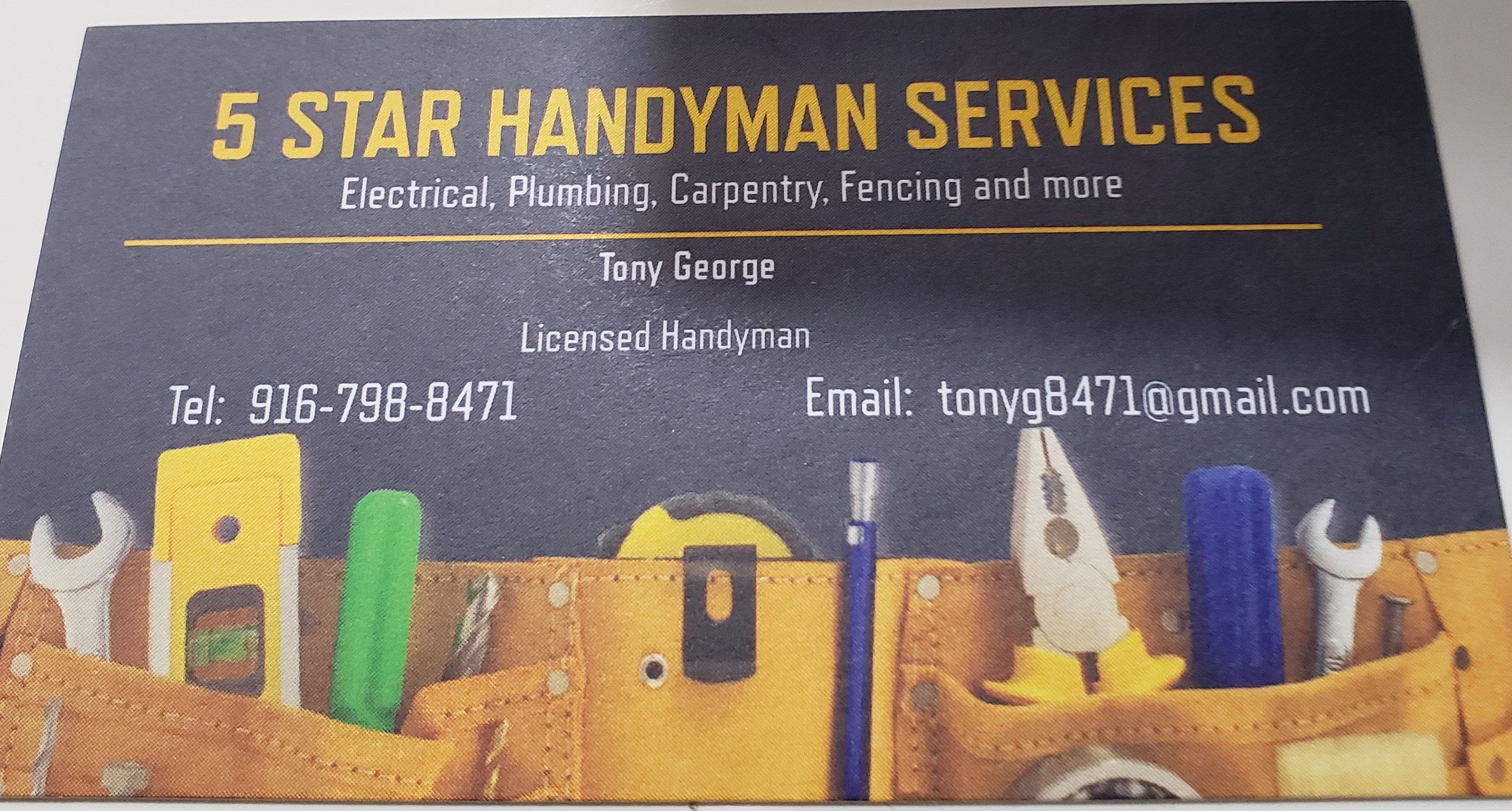 5 Star Handyman service logo