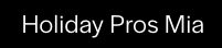 The Holiday Pros logo