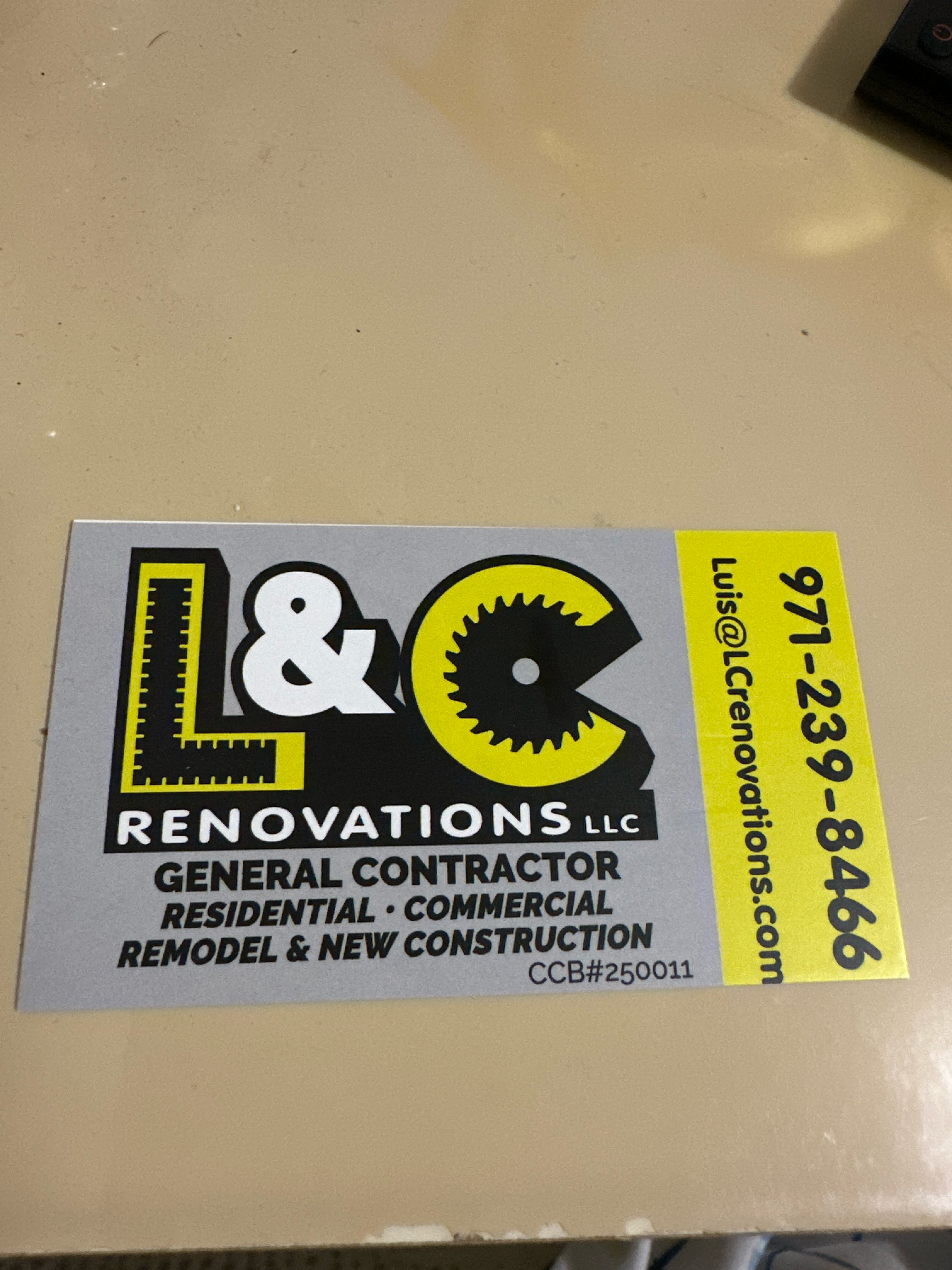 Logo for L&C Renovations LLC