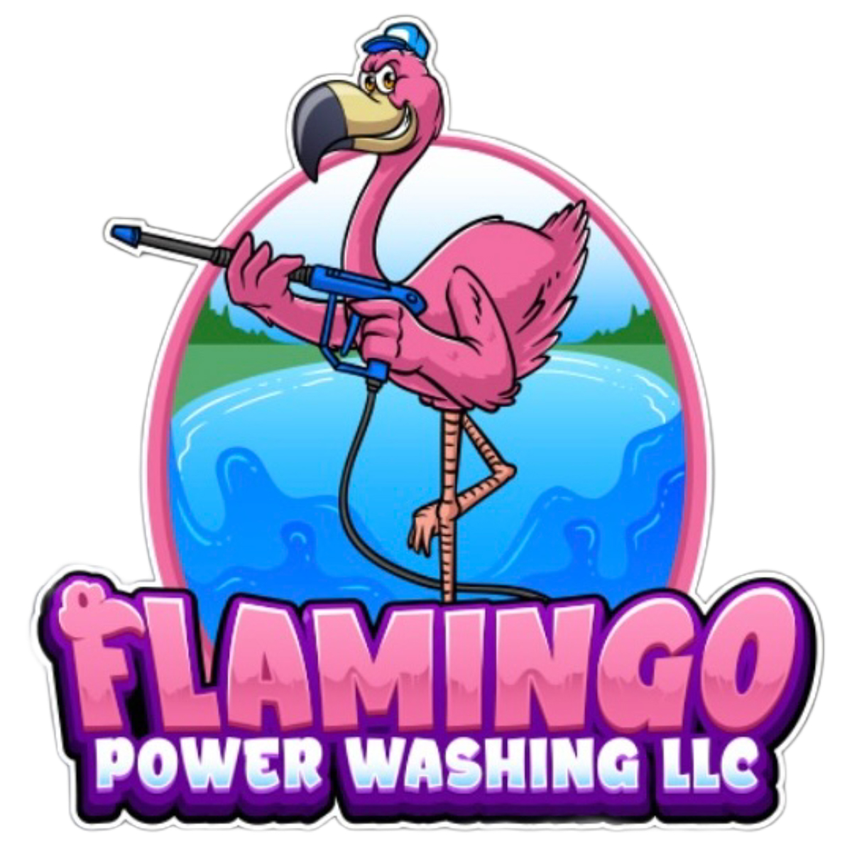 Flamingo Power Washing LLC logo