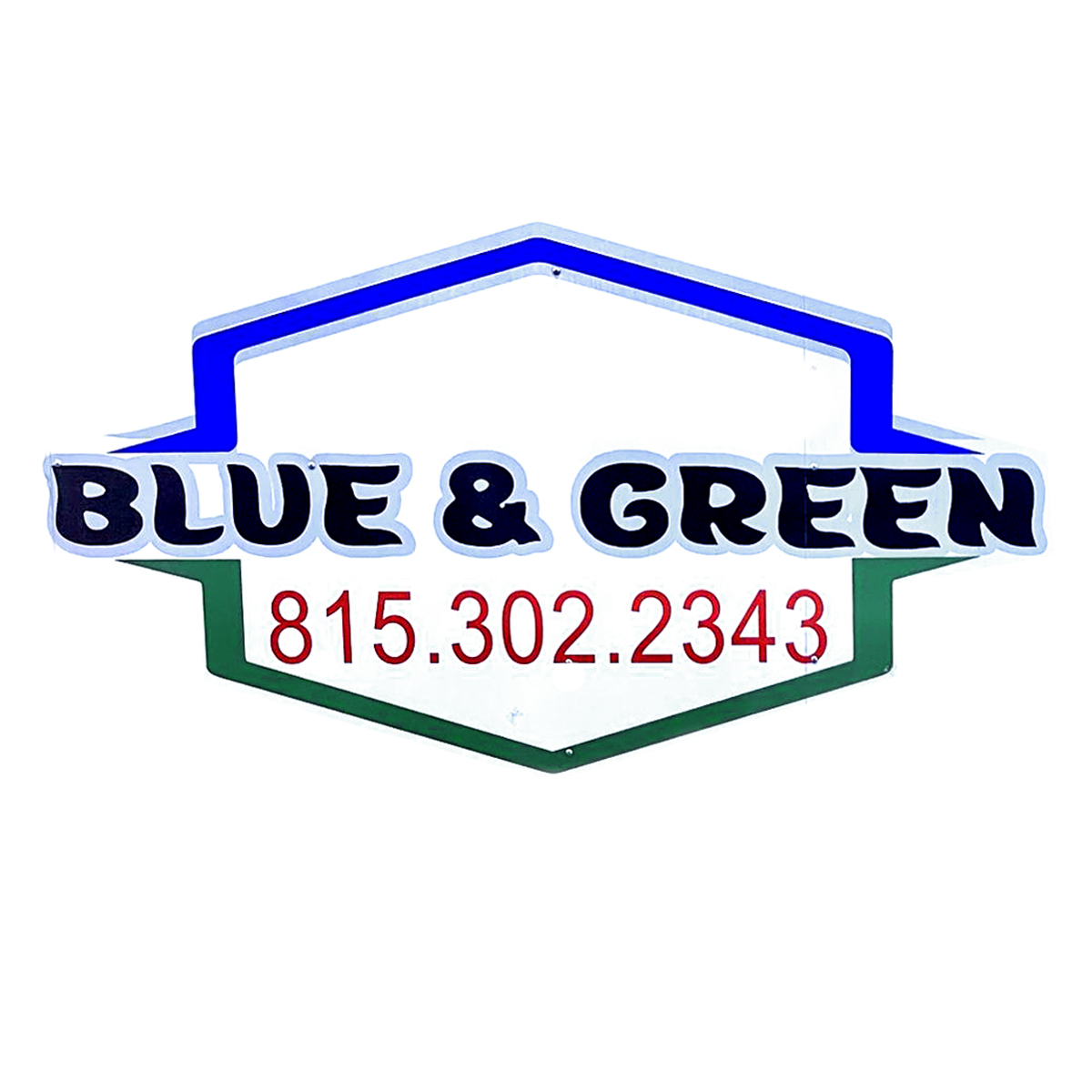 Blue & Green #1 Services - Landscaping logo