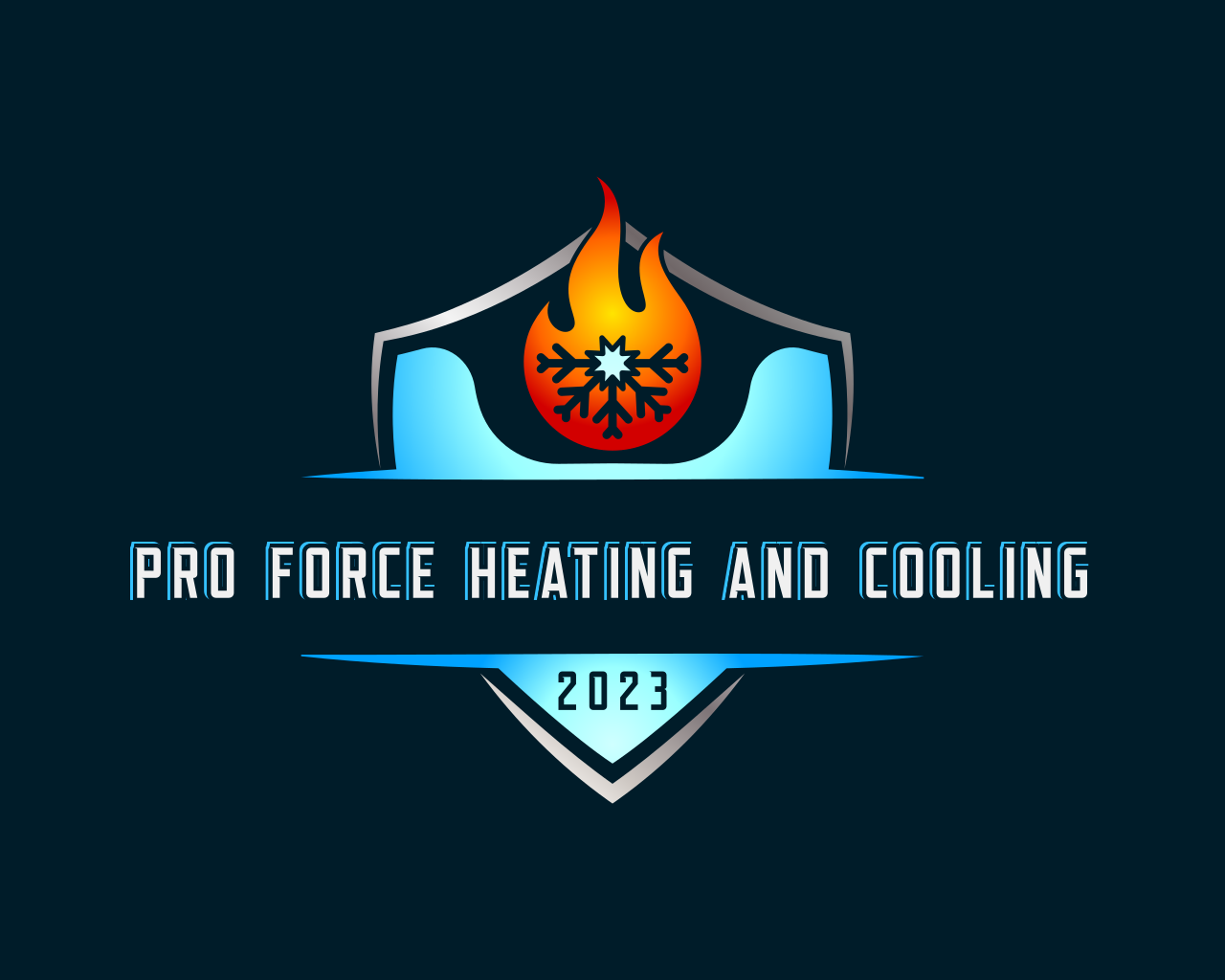 Pro Force Heating & Cooling logo