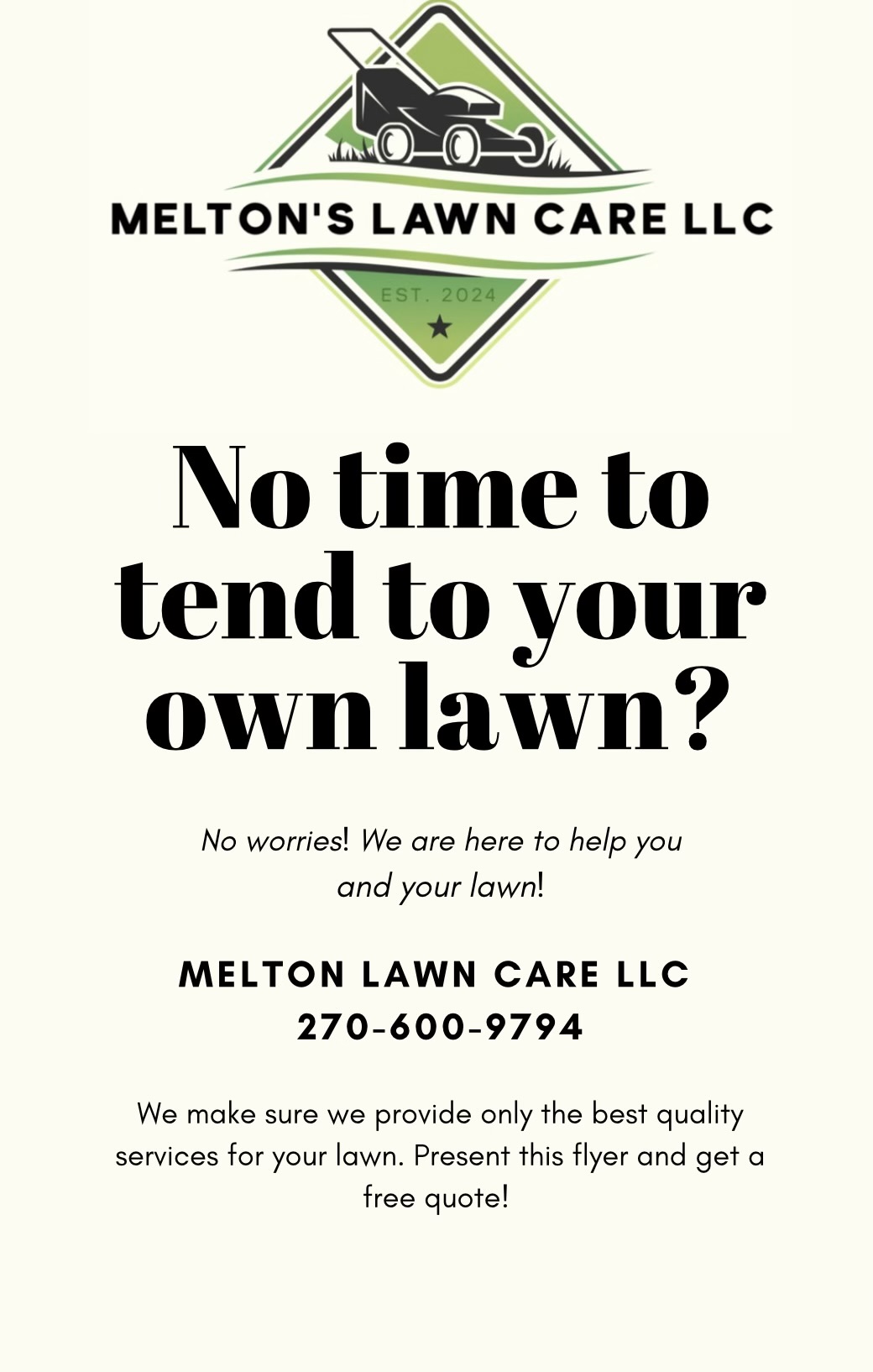 Avatar for Meltons lawn care