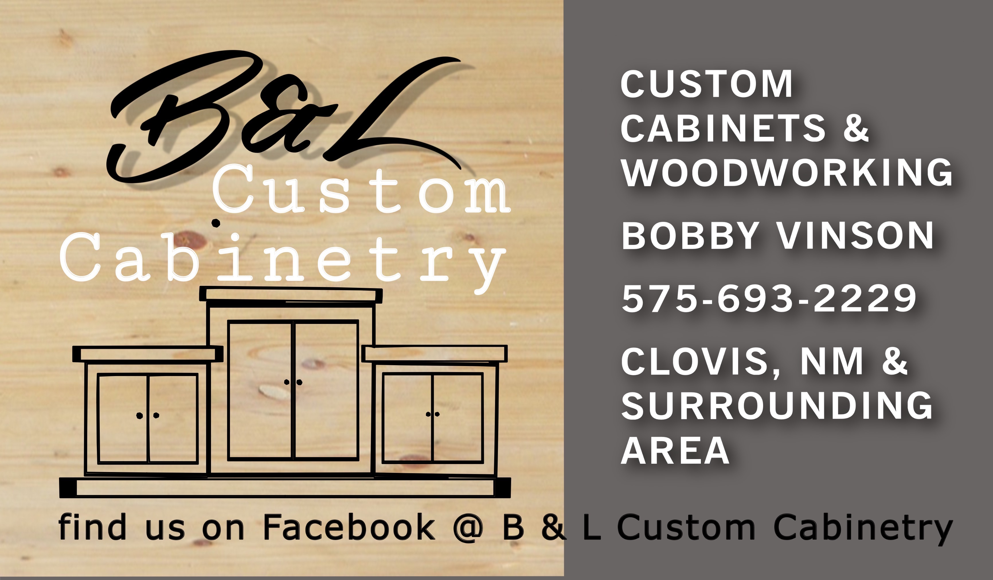 B&L Custom Cabinets logo