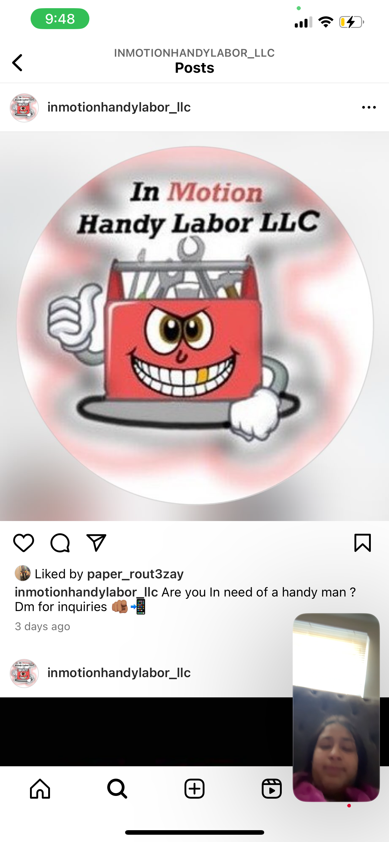 Avatar for inmotionhandylabor