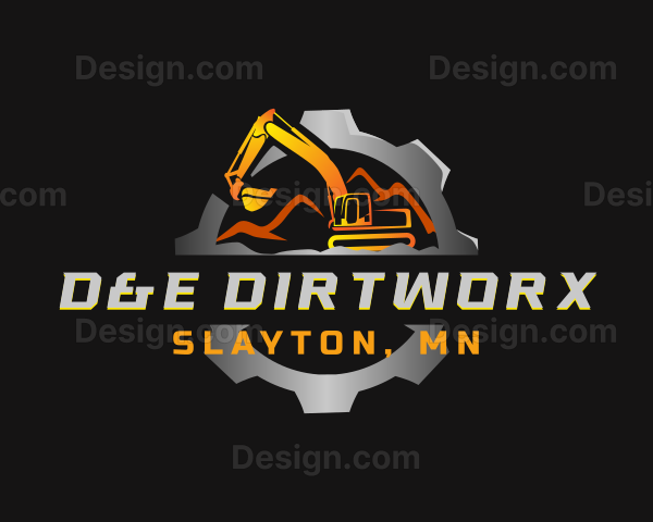 D & E DirtWorx logo