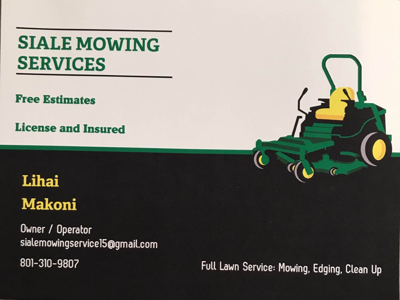 Siale's mowing service logo