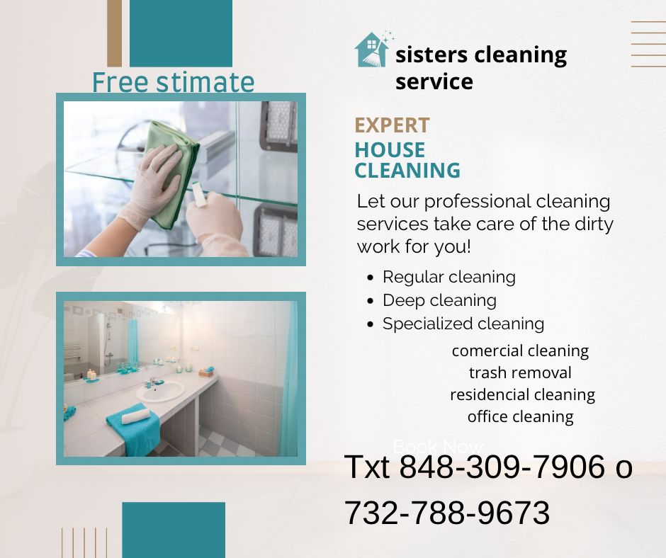 Sisters cleaning service logo