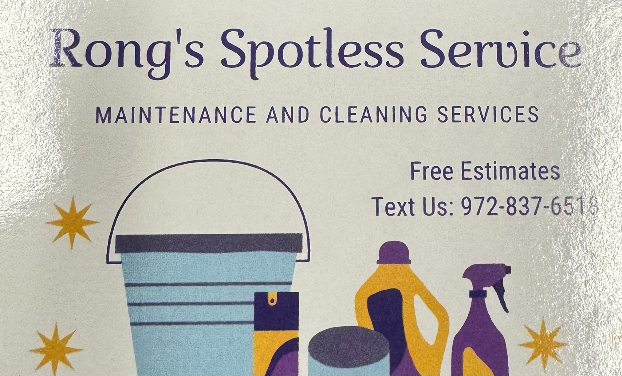 Rong's Spotless Service logo